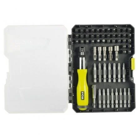 Ryobi Estuche de Puntas de Atornillar 59 Piezas 5132002251 - RAK59SD con Destornillador para Atornilladores Manuales y Taladros Ryobi Estuche de Puntas de Atornillar 59 Piezas 5132002251 - RAK59SD con Destornillador para Atornilladores Manuales y Taladros